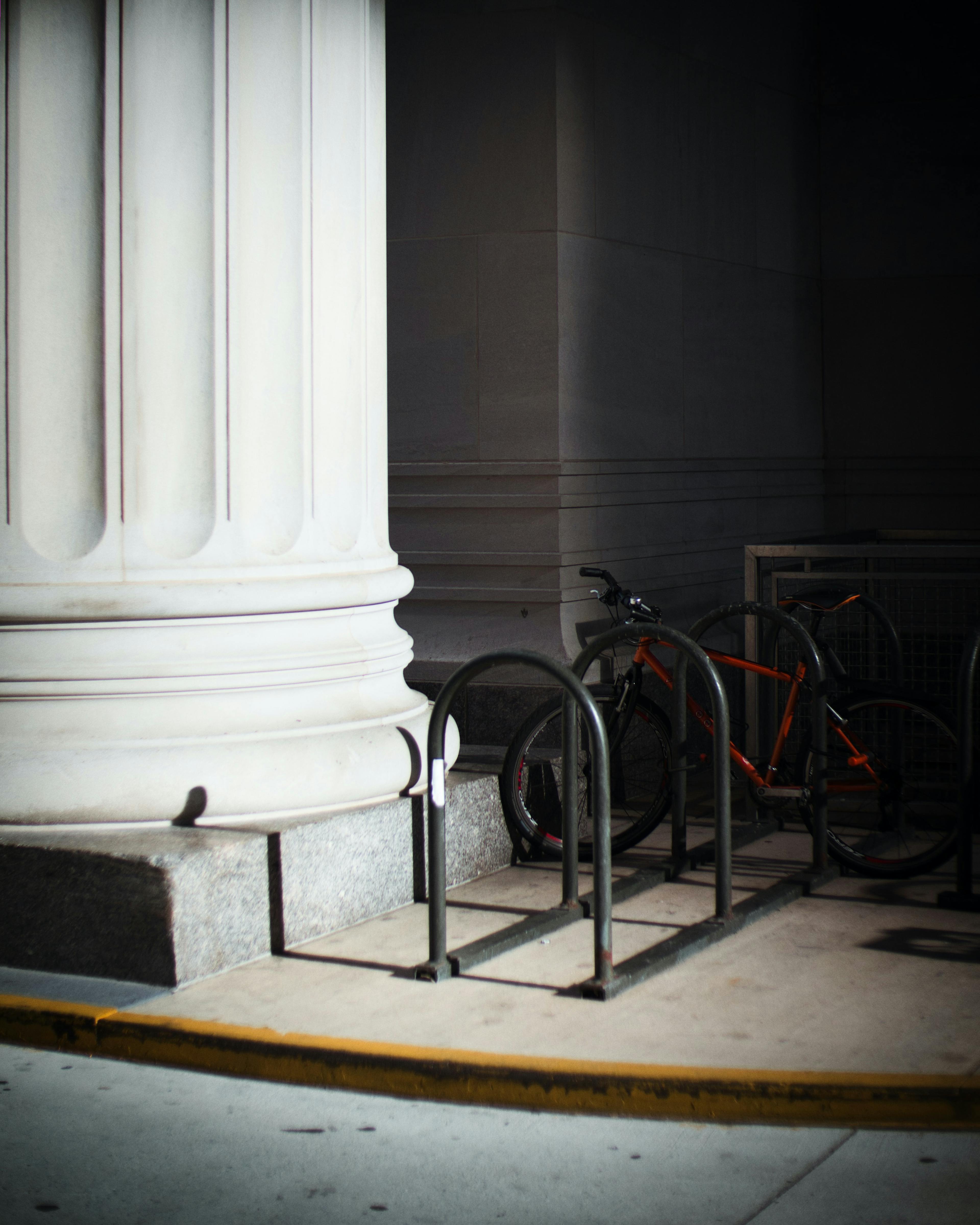 A bike at William H. Gray III Train Station in Philadelphia, US